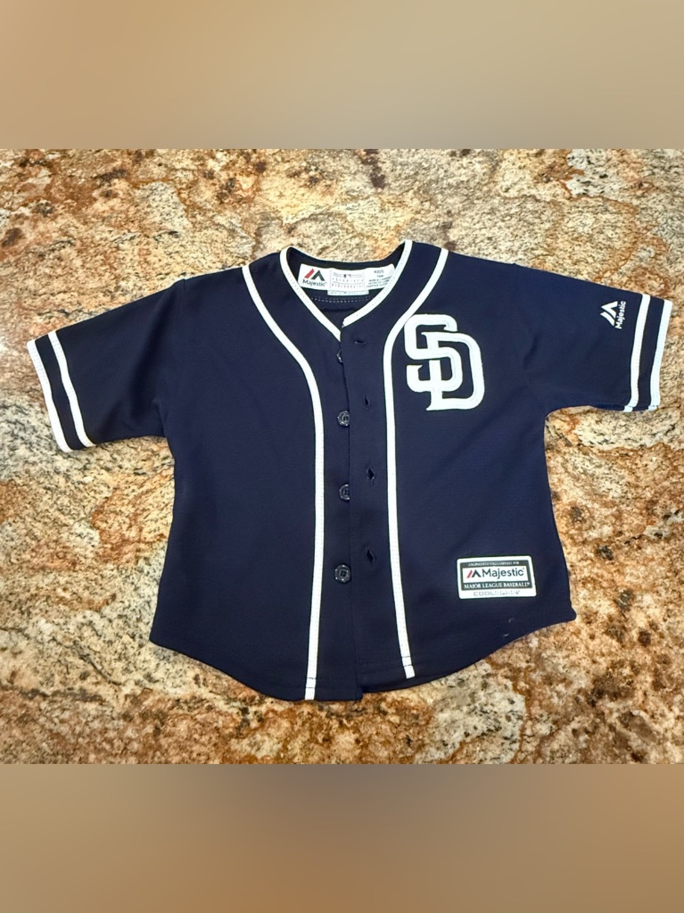 Majestic San Diego Padres Jersey - Toddler 18M - Navy Stitched Logo MLB